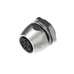 M12 A-CODE Receptacles - Female Front Mounting, Solder Terminal