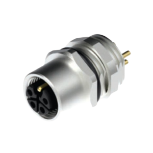 M12 Receptacles - Power Series - Female Front Mounting