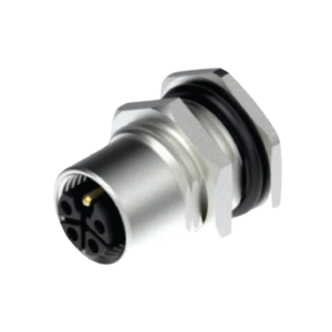 M12 Receptacles - Power Series - Female Rear Mounting