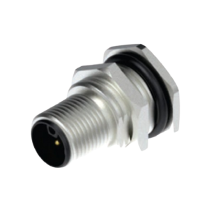M12 Receptacles - Power Series - Male Rear Mounting