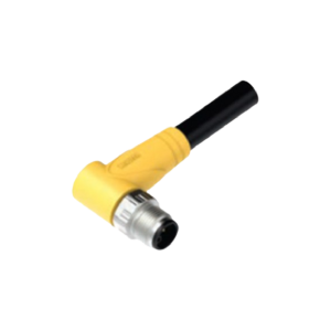 M12 T, S, K, L-CODE Molded Cordsets - Power Series - Angled Male Anti-vibration