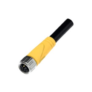 M12 T, S, K, L-CODE Molded Cordsets - Power Series - Female Anti-vibration (Straight)