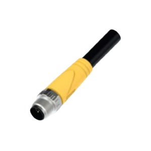 M12 T, S, K, L-CODE Molded Cordsets - Power Series - Male Anti-vibration (Straight)