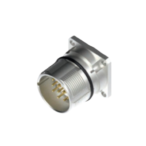 M23 Flange Type Field Wirables I/O - Male External Thread Front Mounting Square Plate RS19.8