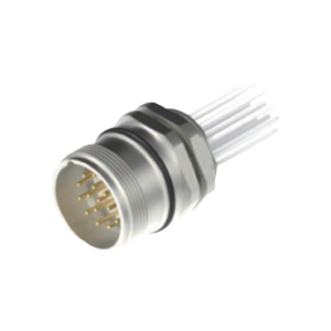 M23 Receptacles I/O - Male External Thread Front Mounting M20 Open-Wire